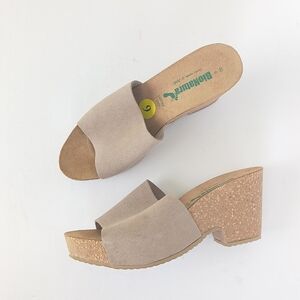 Bionatura Leather Platform Sandals Size 9